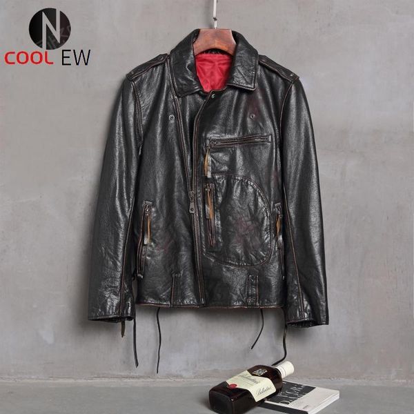 men's leather & faux genuine cowhide jacket women vintage zipper slim biker rock short coat streetwear luxury autumn winter outerwear, Black
men's leather & faux genuine cowhide jacket women vintage zipper slim biker rock short coat streetwear luxury autumn winter outerwear, Black
