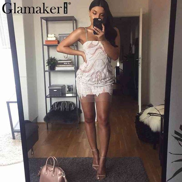 glamaker mesh white lace mini sundress women backless party bodycon dress female spring club floral summer short dress 210412, Black;gray
glamaker mesh white lace mini sundress women backless party bodycon dress female spring club floral summer short dress 210412, Black;gray