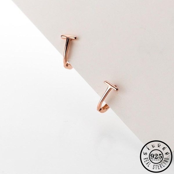 hoop & huggie 925 sterling silver initial letter t shape rose gold color plated small piercing earrings jewelry for women girls, Golden;silver
hoop & huggie 925 sterling silver initial letter t shape rose gold color plated small piercing earrings jewelry for women girls, Golden;silver