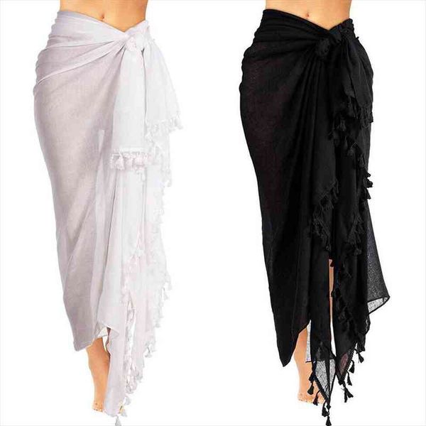 summer womens bikini cover up shawl solid color sheer swimwear cover-ups beach maxi wrap skirt sarong pareo dress, White;black
summer womens bikini cover up shawl solid color sheer swimwear cover-ups beach maxi wrap skirt sarong pareo dress, White;black