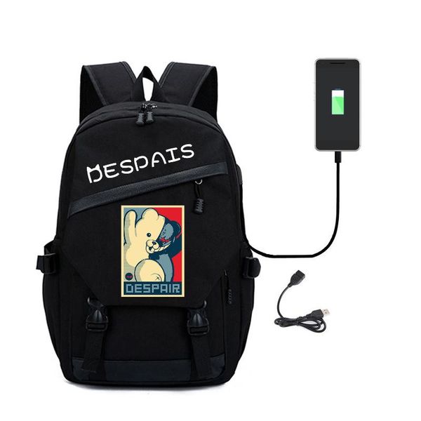 backpack danganronpa japanese game print cosplay black high capacity usb charging lapshoulder travelbags schoolbag
backpack danganronpa japanese game print cosplay black high capacity usb charging lapshoulder travelbags schoolbag