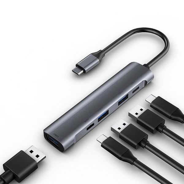 hubs aluminum alloy docking station reader 5-in-1 type-c to 60w pd charging dp data transmission usb3.0
hubs aluminum alloy docking station reader 5-in-1 type-c to 60w pd charging dp data transmission usb3.0