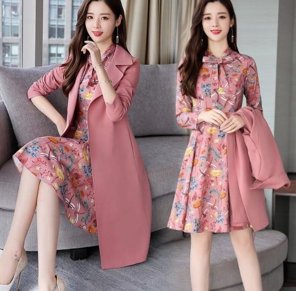 work dresses ladies chiffon dress suit spring autumn women 2 pieces set outfit long jacket and woman pink green grey black, White;black
work dresses ladies chiffon dress suit spring autumn women 2 pieces set outfit long jacket and woman pink green grey black, White;black