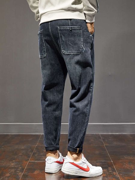men's jeans 2021 loose large stretch blue high end elastic waist harlan fashion brand y0db
men's jeans 2021 loose large stretch blue high end elastic waist harlan fashion brand y0db