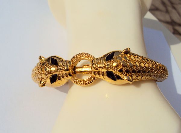leopard black eyes thai baht yellow solid g/f gold jewelry bangle open bracelet heavy
leopard black eyes thai baht yellow solid g/f gold jewelry bangle open bracelet heavy