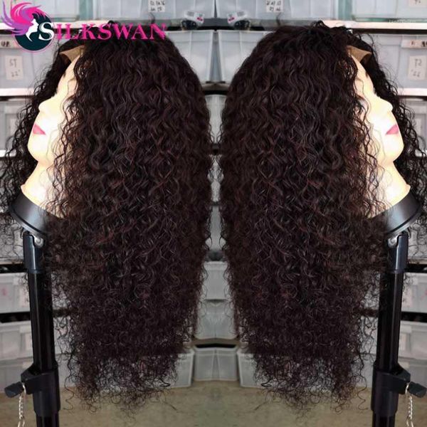 silkswan hair 26 28 30 inch deep curly wig 13x4 lace front wigs preplucked 150% 250%density natural black brazilian remy hair1, Black;brown
silkswan hair 26 28 30 inch deep curly wig 13x4 lace front wigs preplucked 150% 250%density natural black brazilian remy hair1, Black;brown