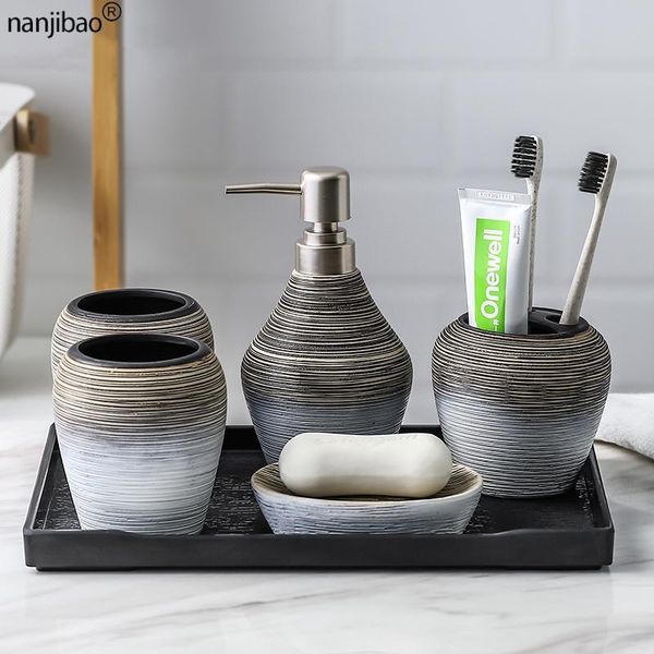 bath accessory set ceramic bathroom toiletries accessories storage sets toothbrush holder soap dispenser mouthwash cup retro handmade decora
bath accessory set ceramic bathroom toiletries accessories storage sets toothbrush holder soap dispenser mouthwash cup retro handmade decora