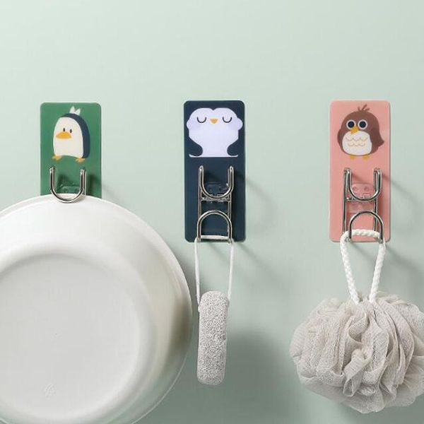 hooks & rails cartoon animal stainless steel washbasin hook kitchen bathroom punching seamless wall-mounted storage rack
hooks & rails cartoon animal stainless steel washbasin hook kitchen bathroom punching seamless wall-mounted storage rack