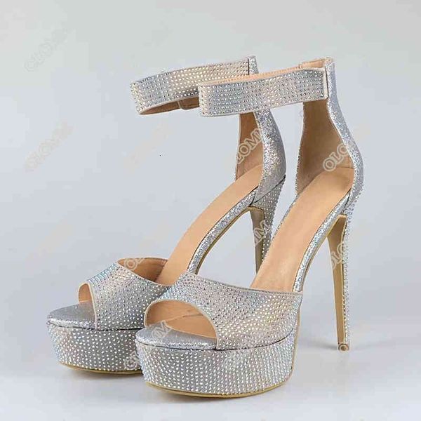sandals ol'woman platform strass sandals thin heels nice peep toe silver party shoes eua plus size 5-20 3tnl, Black
sandals ol'woman platform strass sandals thin heels nice peep toe silver party shoes eua plus size 5-20 3tnl, Black