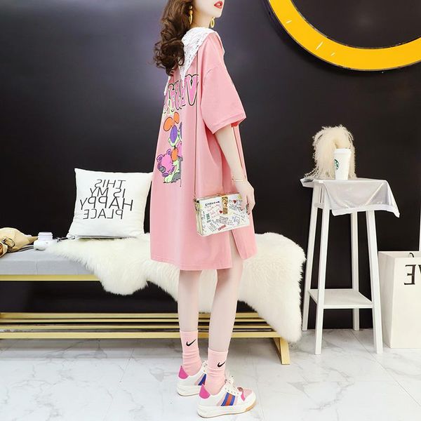 women's t-shirt gonegoing 2021 plus size -3xl women cartoon print kwaii loose long t shirt o neck short sleeve fat pink tees 0723, White
women's t-shirt gonegoing 2021 plus size -3xl women cartoon print kwaii loose long t shirt o neck short sleeve fat pink tees 0723, White