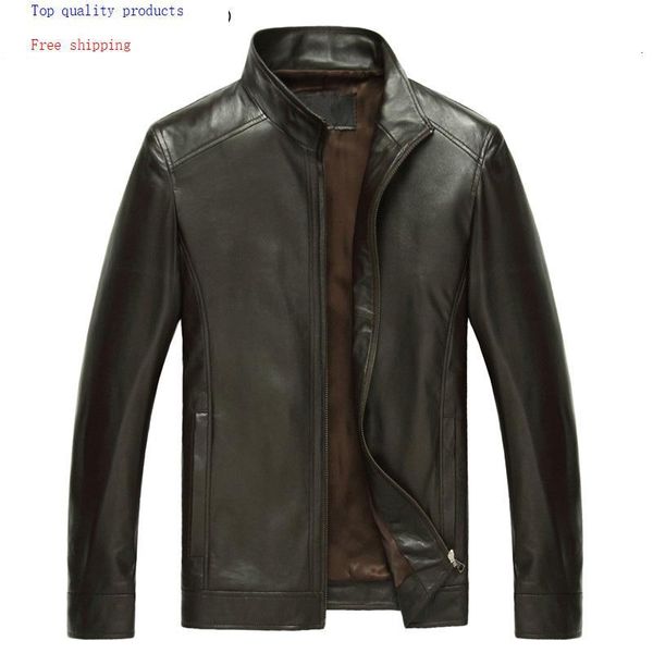 men's leather & faux spring genuine jacket men sheepskin coat for jackets plus size casaca cuero 14b0109 kj2118, Black
men's leather & faux spring genuine jacket men sheepskin coat for jackets plus size casaca cuero 14b0109 kj2118, Black