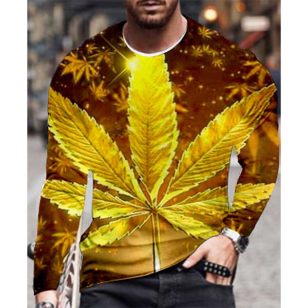 yellow leaf pattern men s 3d printing t-shirt visual impact party round neck long sleeve designer plus size printing daily top, White;black
yellow leaf pattern men s 3d printing t-shirt visual impact party round neck long sleeve designer plus size printing daily top, White;black