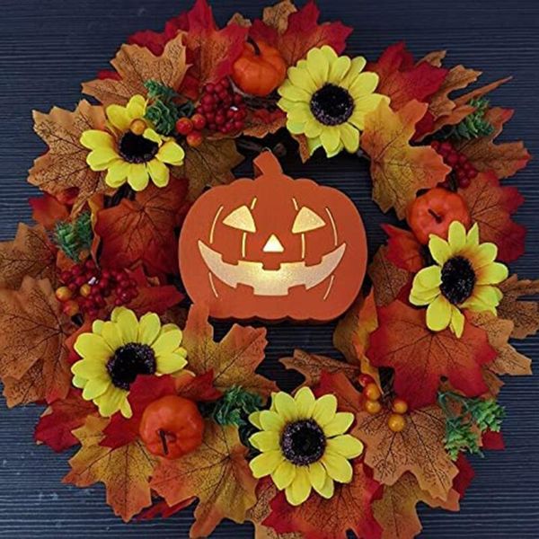 decorative flowers & wreaths wreath artificial autumn lighted for wedding party decoration indoor and outdoor helloween pumpkin type
decorative flowers & wreaths wreath artificial autumn lighted for wedding party decoration indoor and outdoor helloween pumpkin type