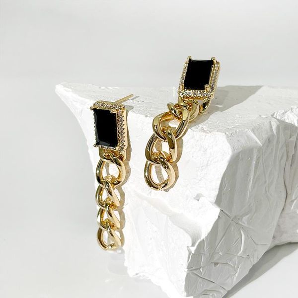 dangle & chandelier peri'sbox black square sparkly zircon thick chain earrings for women chunky earring vintage trendy jewelry drop, Silver
dangle & chandelier peri'sbox black square sparkly zircon thick chain earrings for women chunky earring vintage trendy jewelry drop, Silver