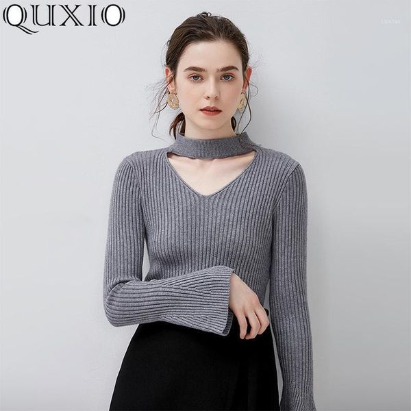women's sweaters elegant hanging neck pullovers sweater women 2021 autumn winter slim bottoming knitted casual elastic lgb022, White;black
women's sweaters elegant hanging neck pullovers sweater women 2021 autumn winter slim bottoming knitted casual elastic lgb022, White;black