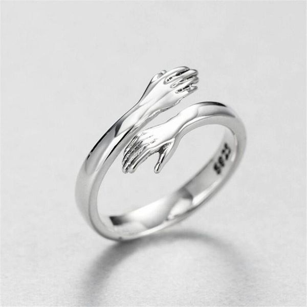 cluster rings silver ring european and american jewelry love hug retro fashion tide flow open, Golden;silver
cluster rings silver ring european and american jewelry love hug retro fashion tide flow open, Golden;silver