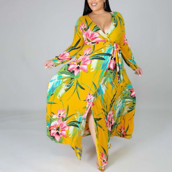 two piece dress women printed deep v neck long sleeve flower maxi es with waist belt autumn plus size ladies vestidos x2r9, White
two piece dress women printed deep v neck long sleeve flower maxi es with waist belt autumn plus size ladies vestidos x2r9, White
