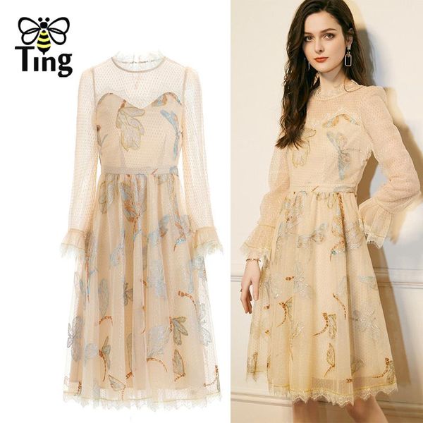 casual dresses tingfly summer autumn soft sweet lady girl lace a line part dragonfly embroidery street dress, Black;gray
casual dresses tingfly summer autumn soft sweet lady girl lace a line part dragonfly embroidery street dress, Black;gray