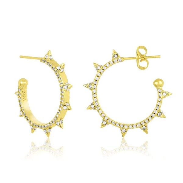 hoop & huggie rock punk spike women earring european 2021 micro pave cubic zirconia cz geometric circle hoops, Golden;silver
hoop & huggie rock punk spike women earring european 2021 micro pave cubic zirconia cz geometric circle hoops, Golden;silver
