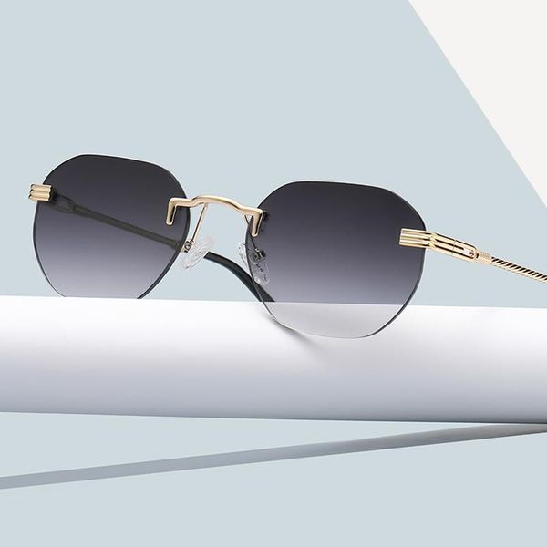 sunglasses wacksaria punk 2021 for men oversized metal frameless eyeglasses outdoor beach uv protection safety eyewear fashion, White;black
sunglasses wacksaria punk 2021 for men oversized metal frameless eyeglasses outdoor beach uv protection safety eyewear fashion, White;black