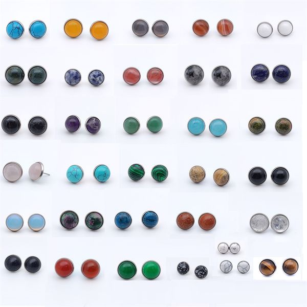 8mm 10mm 12mm natural stone stud stainless steel environmental protection rose quartz healing crystal earrings earings for women fashion jew, Golden;silver
8mm 10mm 12mm natural stone stud stainless steel environmental protection rose quartz healing crystal earrings earings for women fashion jew, Golden;silver