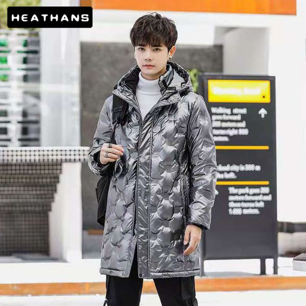 men's women's hooded duck feather et, medium long and thick warm coat, white relief, winter clothing, Black
men's women's hooded duck feather et, medium long and thick warm coat, white relief, winter clothing, Black