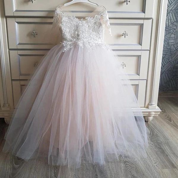 girl's dresses simple flower girl floor length o-neck with lace wedding gowns for kids long sleeves birthday party, Red;yellow
girl's dresses simple flower girl floor length o-neck with lace wedding gowns for kids long sleeves birthday party, Red;yellow