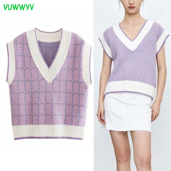 purple blue plaid ribbed knitted vest sweater women spring casual sleeveless sweaters woman chic loose streetwear 210430, Black;white
purple blue plaid ribbed knitted vest sweater women spring casual sleeveless sweaters woman chic loose streetwear 210430, Black;white