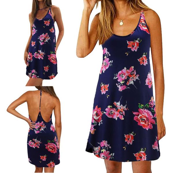 casual dresses women's summer halter spaghetti strap fashion floral t back ladies dress beach sundress vestidos, Black;gray
casual dresses women's summer halter spaghetti strap fashion floral t back ladies dress beach sundress vestidos, Black;gray
