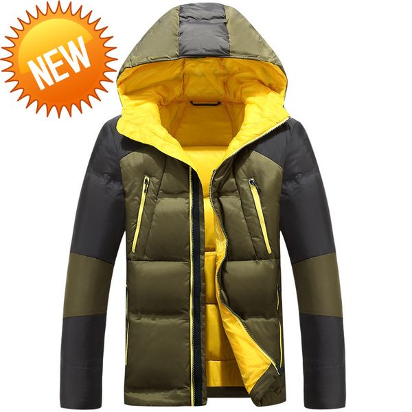 2021 winter new men's white duck down jacket fashion casual thicken hooded warm cold resistant coat male brand clothes, Black
2021 winter new men's white duck down jacket fashion casual thicken hooded warm cold resistant coat male brand clothes, Black