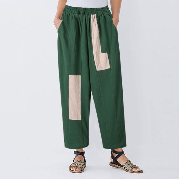 women's pants & capris zanzea summer women vintage trousers elastic waist patchwork casual loose harem cotton linen pantalon turnip rob, Black;white
women's pants & capris zanzea summer women vintage trousers elastic waist patchwork casual loose harem cotton linen pantalon turnip rob, Black;white