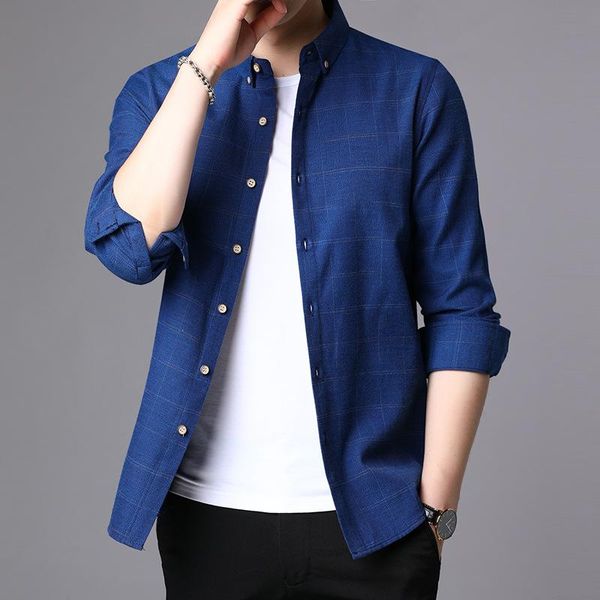 men's casual shirts icpans men shirt plaid long sleeve 2021 arrival autum winter business camisa masculina 96076, White;black
men's casual shirts icpans men shirt plaid long sleeve 2021 arrival autum winter business camisa masculina 96076, White;black
