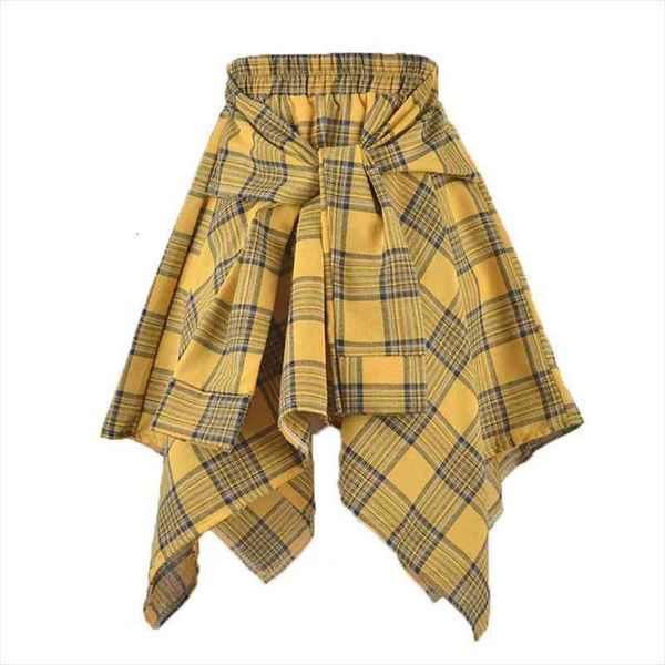 hiawatha irregular summer shirts women skirt lace-up elastic waist plaid female college s001, Black
hiawatha irregular summer shirts women skirt lace-up elastic waist plaid female college s001, Black