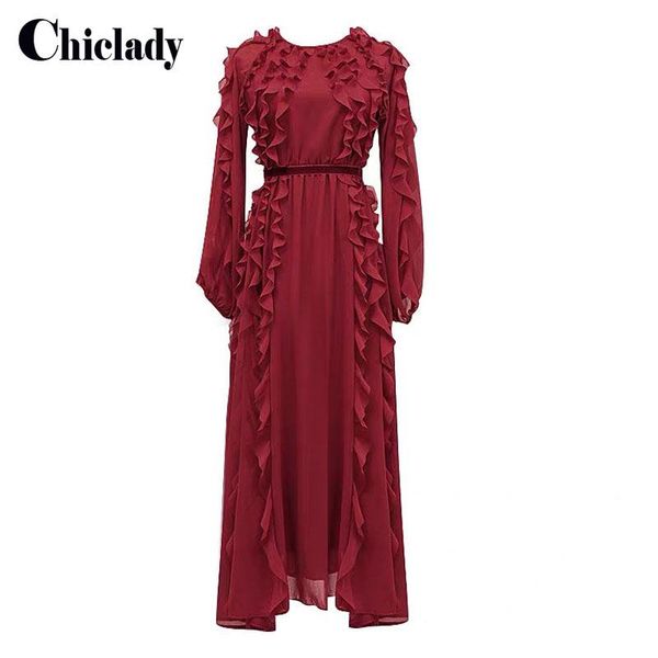 casual dresses chiclady designer style celebrity red maxi long sleeve ruffles o-neck for women party dinner robe boho vestidos, Black;gray
casual dresses chiclady designer style celebrity red maxi long sleeve ruffles o-neck for women party dinner robe boho vestidos, Black;gray