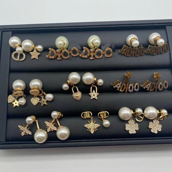 design jewelry bee pearl star love color diamond letter earrings women's net red, Golden
design jewelry bee pearl star love color diamond letter earrings women's net red, Golden