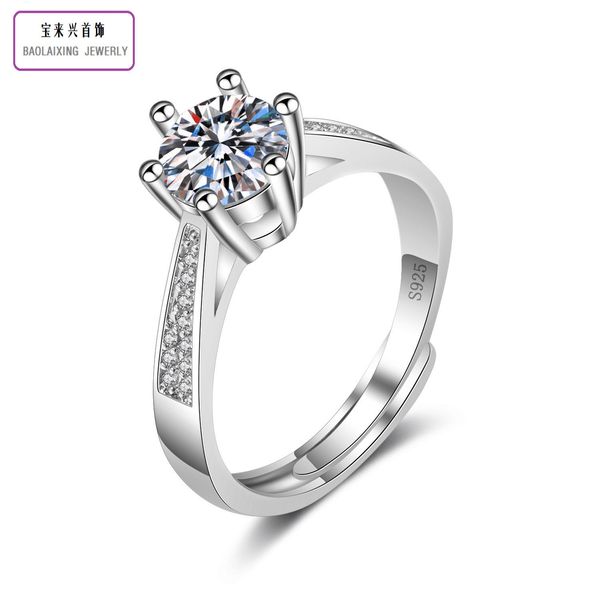 ring 925 silver mossan diamond simple one women's gift stone
ring 925 silver mossan diamond simple one women's gift stone