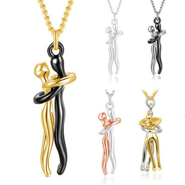 pendant necklaces 2021 affectionate hug necklace valentine's day couples anniversary gift fashion punk street style, Silver
pendant necklaces 2021 affectionate hug necklace valentine's day couples anniversary gift fashion punk street style, Silver