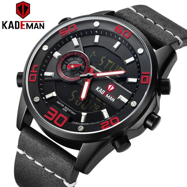 wristwatches 6156 kademan fashion men watch 30m sport casual leather wristwatch male world time clock relogio, Slivery;brown
wristwatches 6156 kademan fashion men watch 30m sport casual leather wristwatch male world time clock relogio, Slivery;brown