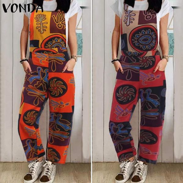 women's jumpsuits & rompers vonda printed womens casual loose summer beach playsuits bohemian sleeveless overalls femme s-5xl pants, Black;white
women's jumpsuits & rompers vonda printed womens casual loose summer beach playsuits bohemian sleeveless overalls femme s-5xl pants, Black;white