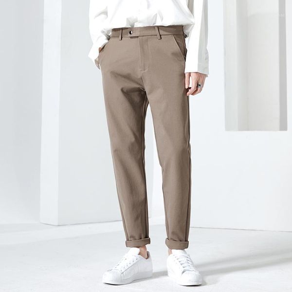 men's pants 2021 classic casual business fashion khaki elastic regular fit korean style slim trousers pant, Black
men's pants 2021 classic casual business fashion khaki elastic regular fit korean style slim trousers pant, Black