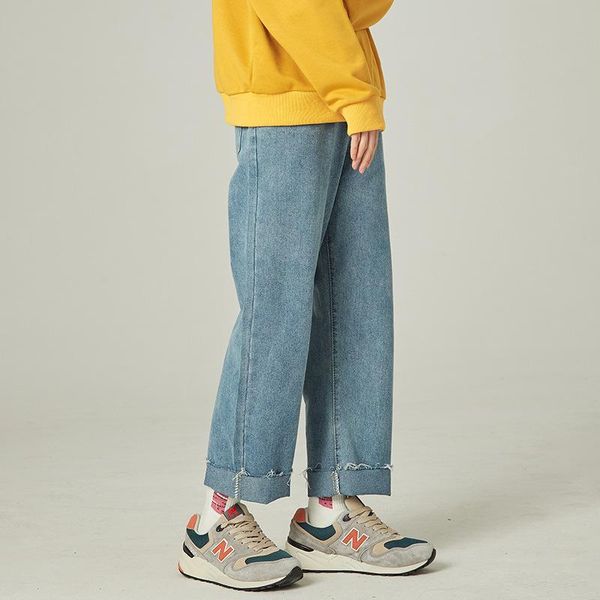 women's jeans fashion spring&summer women trendy brand solid wide leg pants cotton hight waist vintage washed trouser all-match clothes, Blue
women's jeans fashion spring&summer women trendy brand solid wide leg pants cotton hight waist vintage washed trouser all-match clothes, Blue