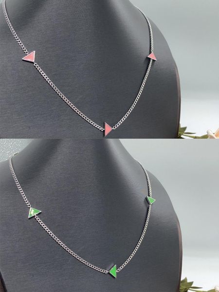 chains 2021 trend jewelry five pink green triangles chain luxury sliver lettering pattern necklace man woman couples dating gift, Silver
chains 2021 trend jewelry five pink green triangles chain luxury sliver lettering pattern necklace man woman couples dating gift, Silver