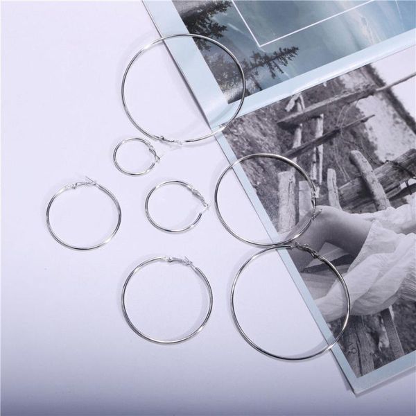 hoop & huggie a pair 30/40/50/60/70/80/90/1000mm exaggerate big smooth circle earrings simple party large round loop for women, Golden;silver
hoop & huggie a pair 30/40/50/60/70/80/90/1000mm exaggerate big smooth circle earrings simple party large round loop for women, Golden;silver