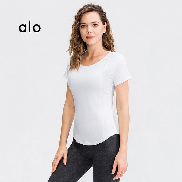 yoga outfit alo women's t-shirt breathable mesh running fitness clothes sports short sleeve workout training 02216
yoga outfit alo women's t-shirt breathable mesh running fitness clothes sports short sleeve workout training 02216