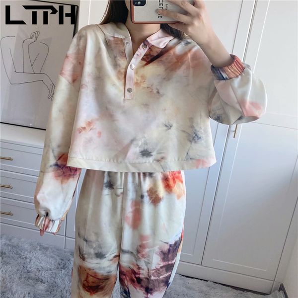 ins tie-dye outfits short loose hooded sweatshirt high waist casual jogging pants sets two piece set women spring 210427, White
ins tie-dye outfits short loose hooded sweatshirt high waist casual jogging pants sets two piece set women spring 210427, White