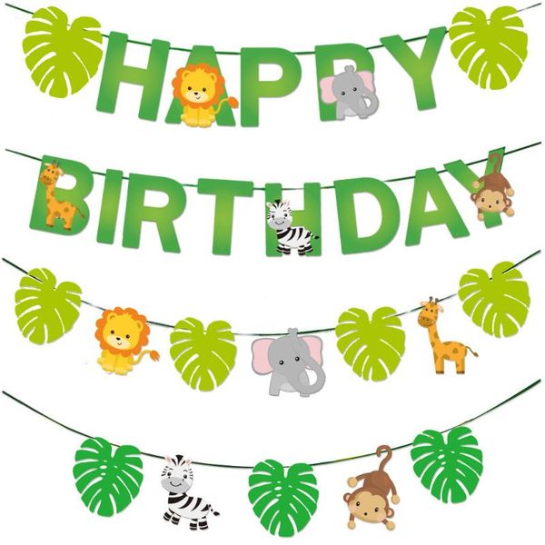 party decoration 1 set happy birthday banner cartoon animal paper garland jungle safari rainforest baby shower bunting
party decoration 1 set happy birthday banner cartoon animal paper garland jungle safari rainforest baby shower bunting