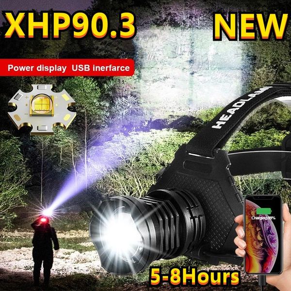 headlamps most powerful xhp90.3 led headlamp 4000000lm head lamp usb rechargeable headlight waterproof zooma fishing light 18650 battery
headlamps most powerful xhp90.3 led headlamp 4000000lm head lamp usb rechargeable headlight waterproof zooma fishing light 18650 battery