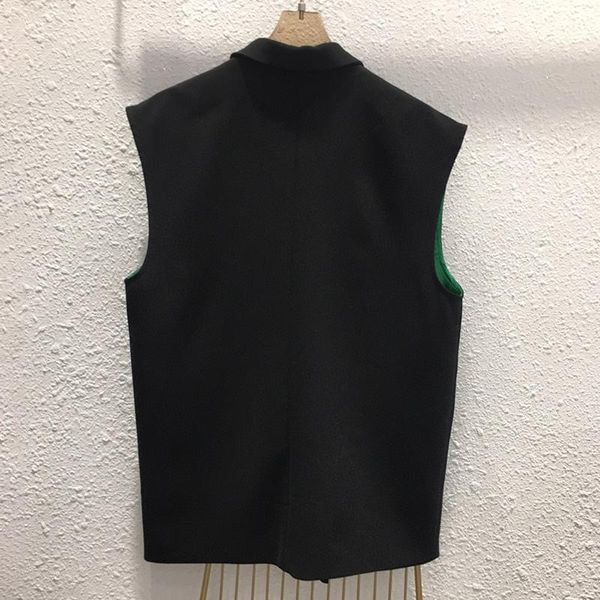 women's vests black patchwork chain korean for women lapel sleeveless casual loose coats female 2021 spring fashion clothes, Black;white
women's vests black patchwork chain korean for women lapel sleeveless casual loose coats female 2021 spring fashion clothes, Black;white