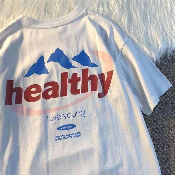 spring and summer hip-hop letter printing short-sleeved t-shirt female brand street loose couple women's, White
spring and summer hip-hop letter printing short-sleeved t-shirt female brand street loose couple women's, White