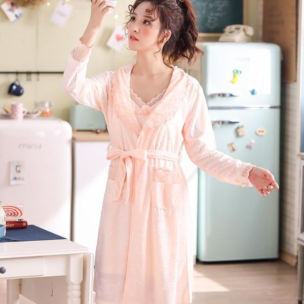 women's sleepwear luxurious autumn winter women kimono gown nightdress 2pcs robe nightwear nightgown soft intimate lingerie, Black;red
women's sleepwear luxurious autumn winter women kimono gown nightdress 2pcs robe nightwear nightgown soft intimate lingerie, Black;red